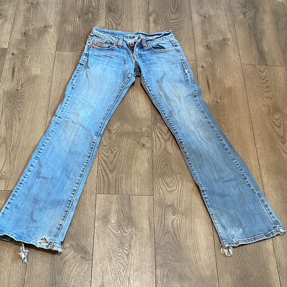 Cowgirl Tuff Light Blue Flare Jeans